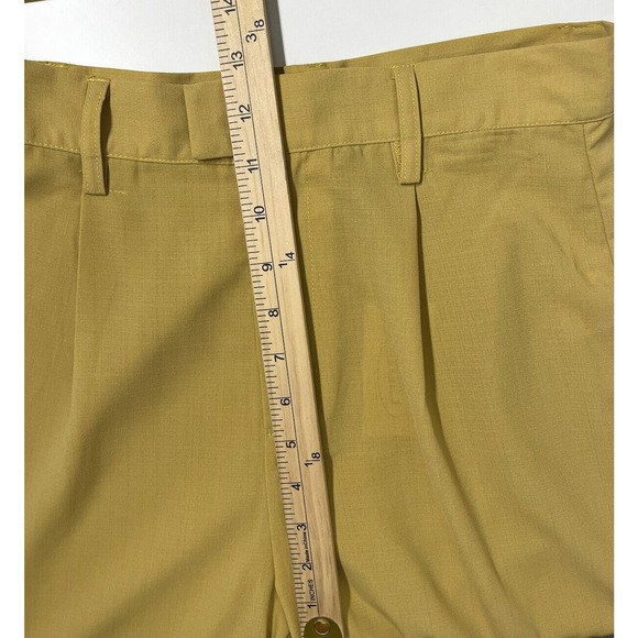 Cider High Rise Wide Leg Trouser Dress Pant Mustard Yellow Size Medium 28x28 New - Picture 4 of 11